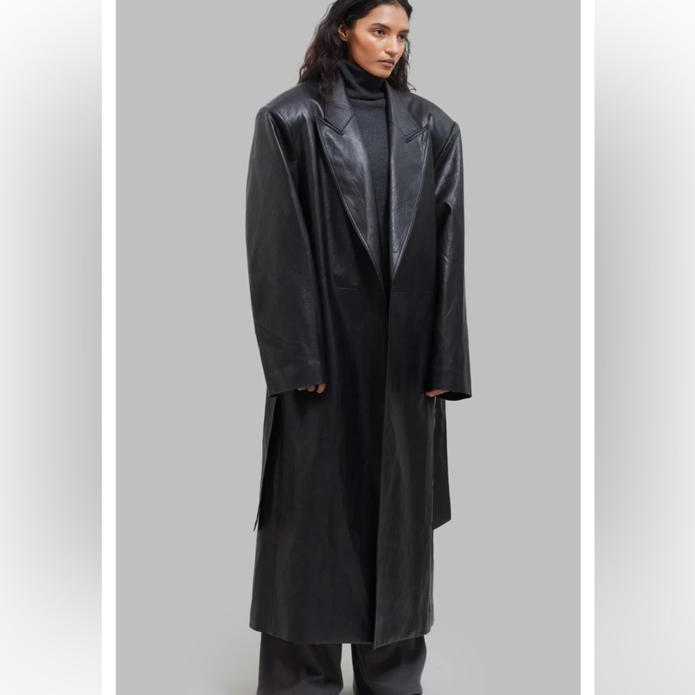 The Frankie Shop ‘Connie’ Leather Trench